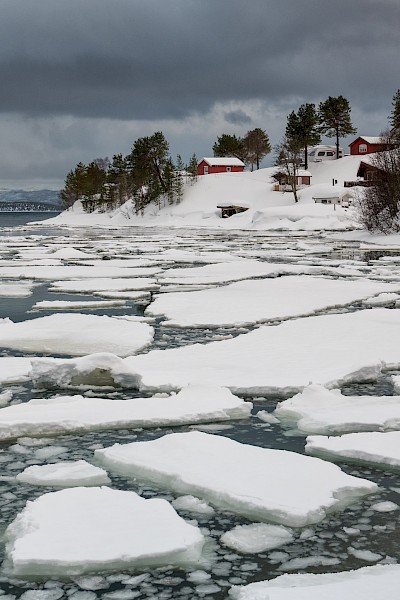 Eislandschaft an der Südküste